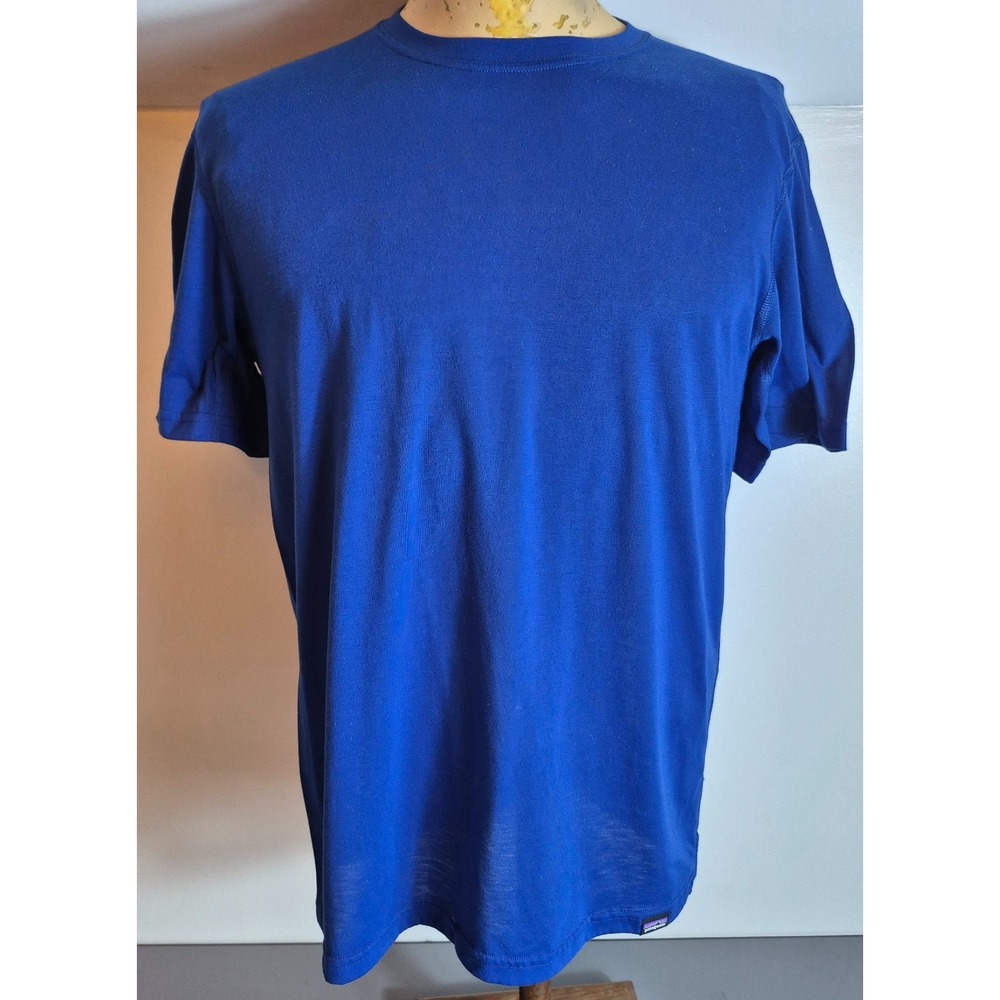 Patagonia Capilene Cool Trail Shirt Mens Medium Blue Baselayer Hiking 24496